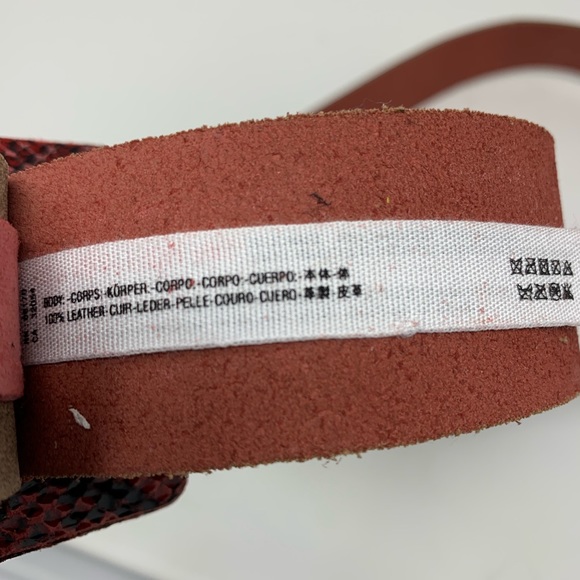 Free People Red Aston Snake Bite Belt - Picture 6 of 6